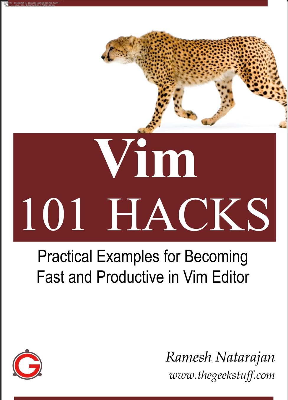 Vim 101 Hacks