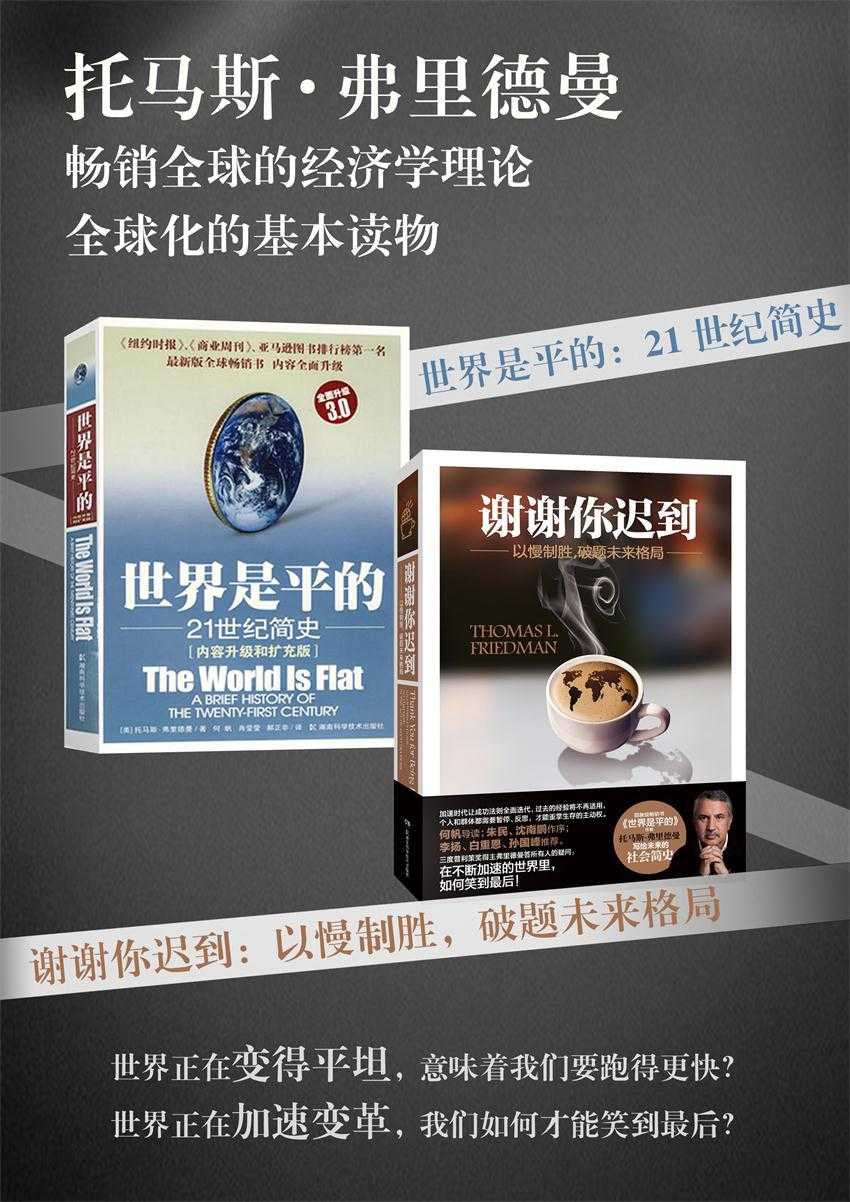 托马斯·弗里德曼精选套装：谢谢你迟到+世界是平的(套装共2册)