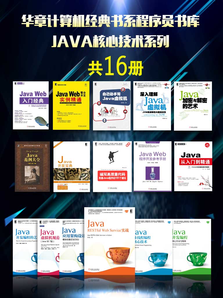 华章计算机经典书系程序员书库：JAVA核心技术系列（共16册）