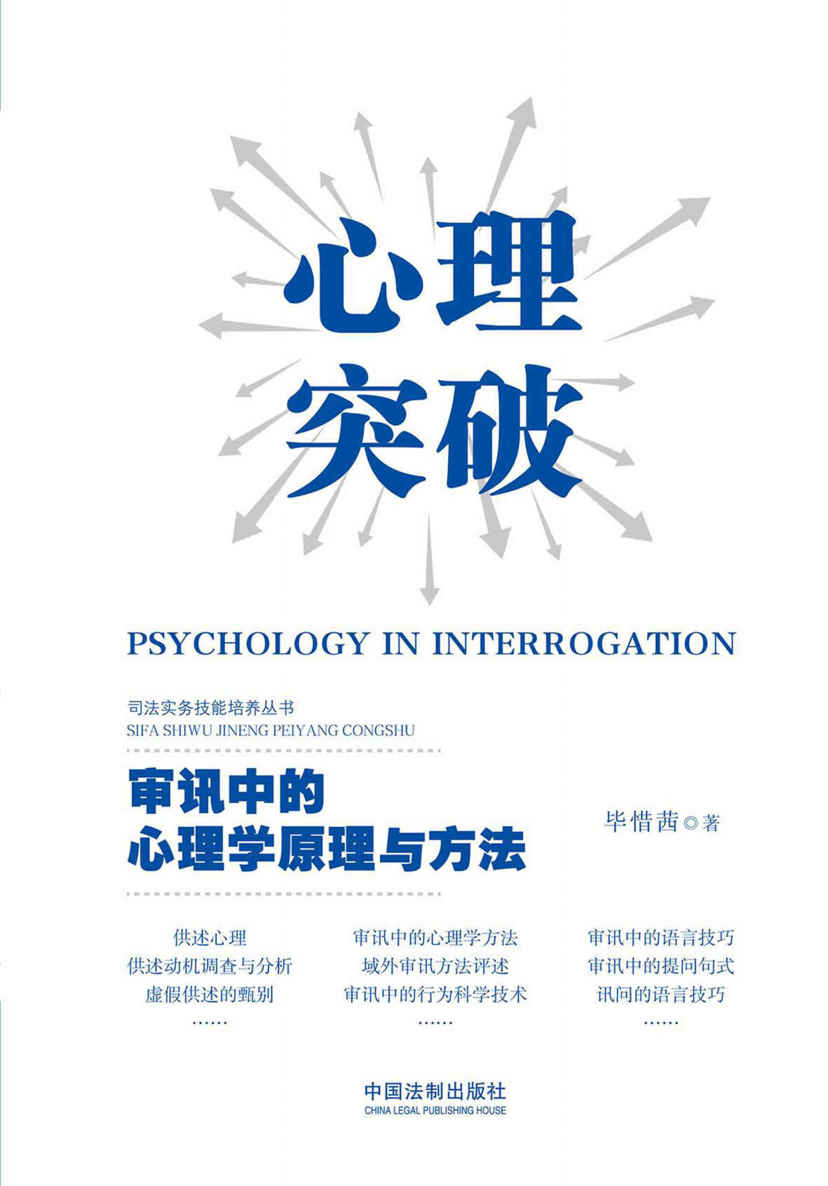 心理突破：审讯中的心理学原理与方法 (司法实务技能培养丛书)