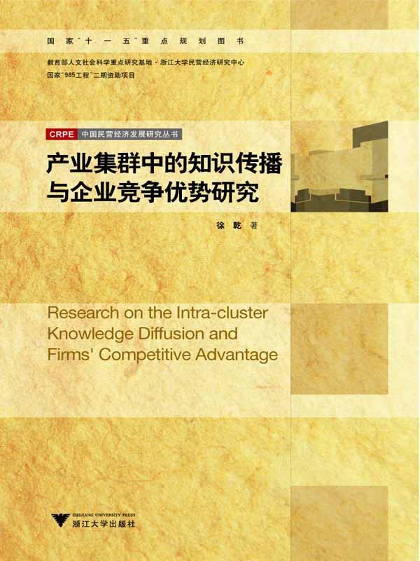 产业集群中的知识传播与企业竞争优势研究 (国家“十一五”重点规划图书，中国民营经济发展研究丛书)