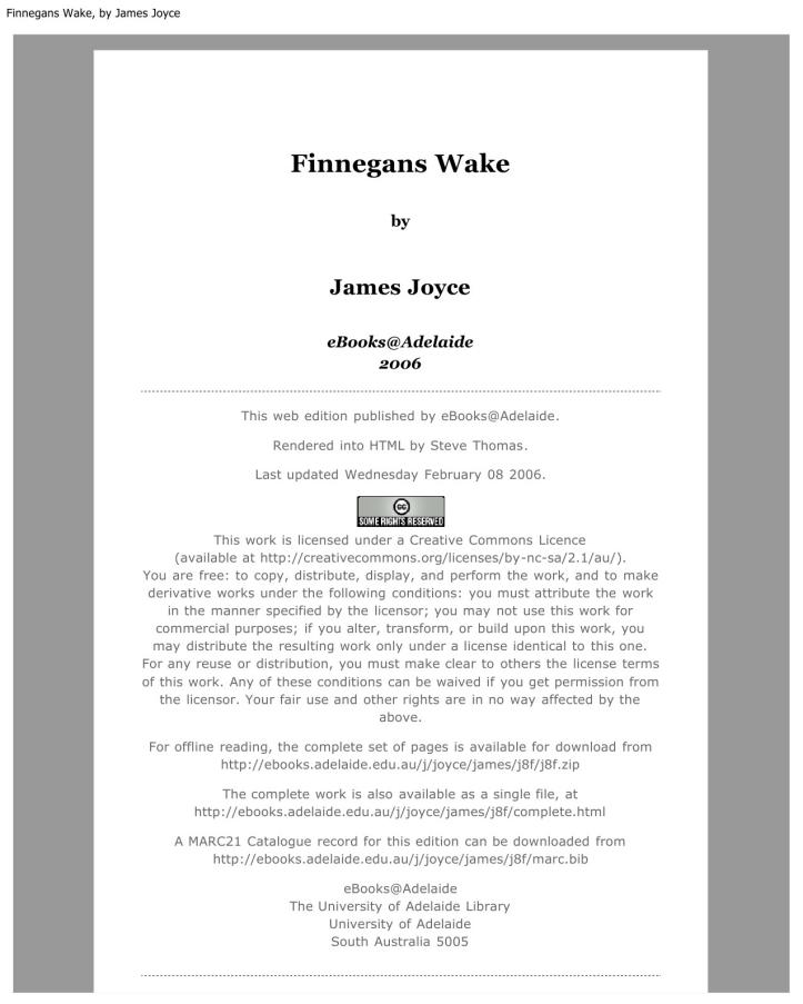 Finnegans Wake