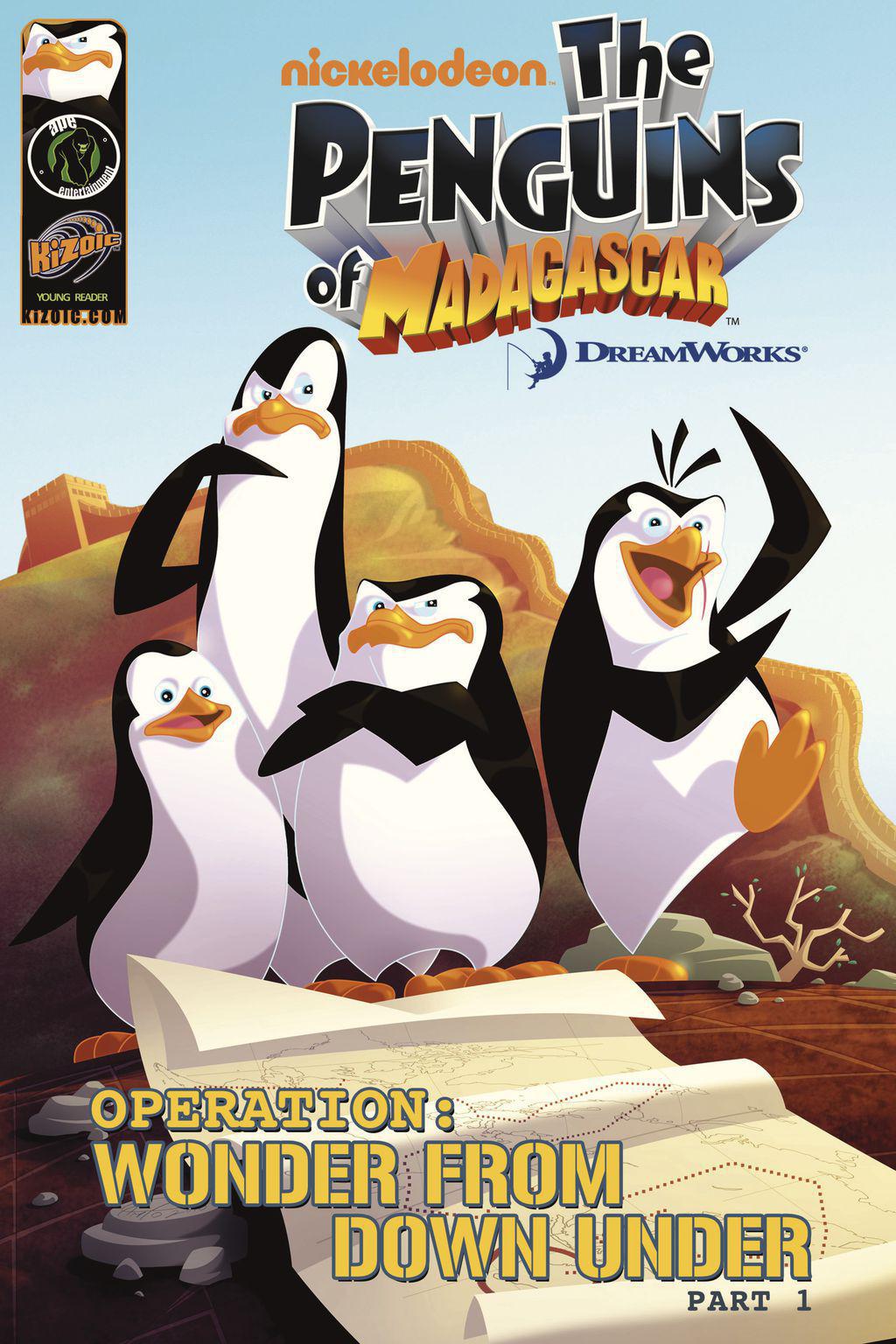 马达加斯加 Penguins of Madagascar: Wonder from Down Under Part 1（英文版） (BookDNA漫画绘本书系)