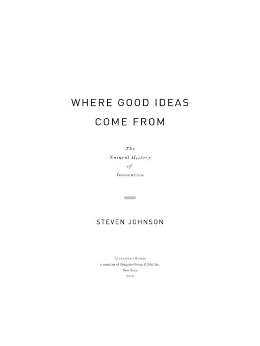 Where Good Ideas Come From