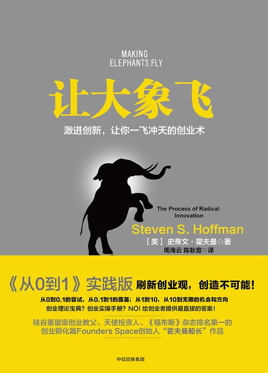 让大象飞：激进创新，让你一飞冲天的创业术