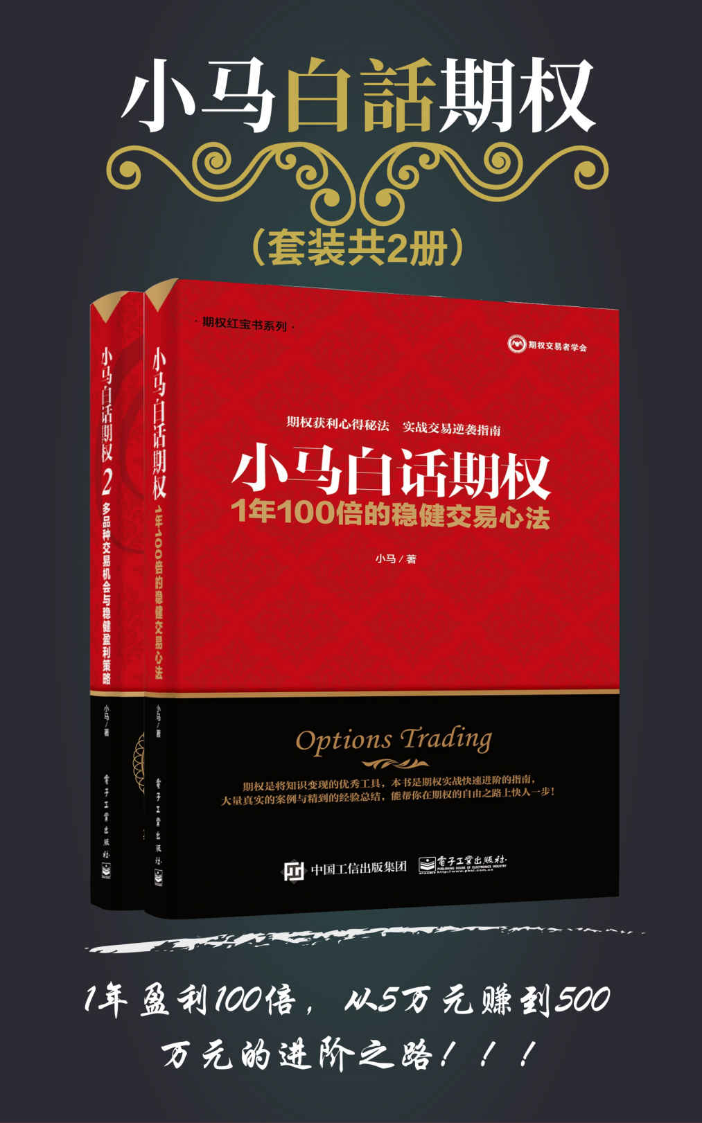 小马白话期权(套装共2册)（1年盈利100倍，从5万元赚到500万元的进阶之路！） (博文视点图书)