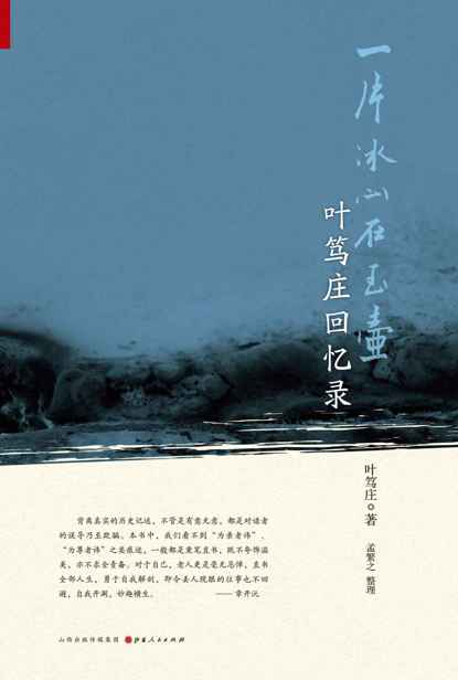 一片冰心在玉壶:叶笃庄回忆录